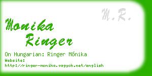 monika ringer business card